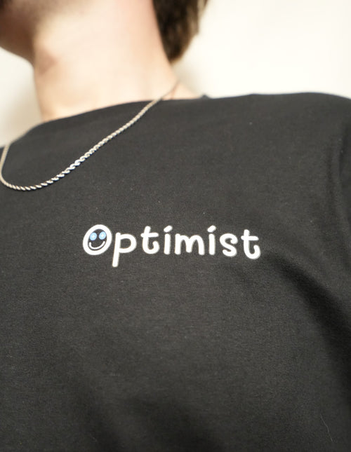 Black Optimist T-Shirt Short Sleeve